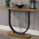 Olbia Industrial Rustic Oak Sofa Table