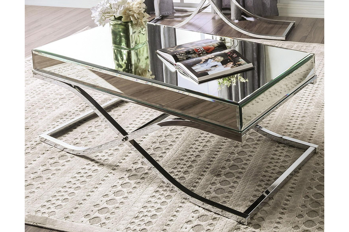 Sundance Contemporary Chrome Metal Coffee Table