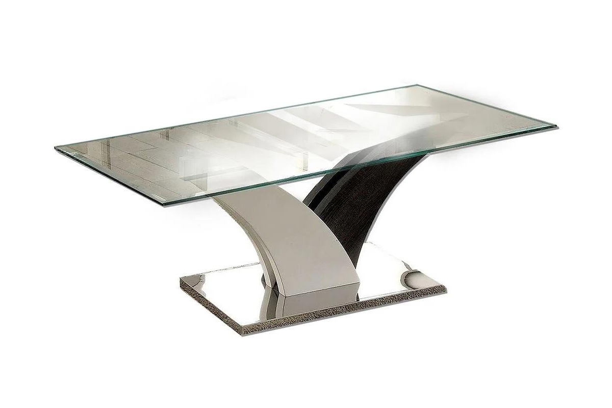 Sloane Contemporary White & Dark Grey Coffee Table