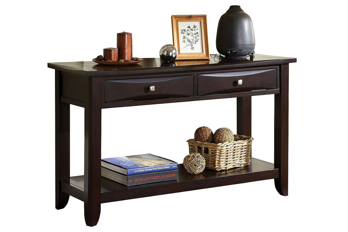 Baldwin Transitional Espresso Sofa Table