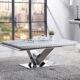 Villarsglane Glam Chrome Stainless Steel & Faux Marble Top Coffee Table