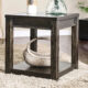 Meadow Rustic Antique Black End Table