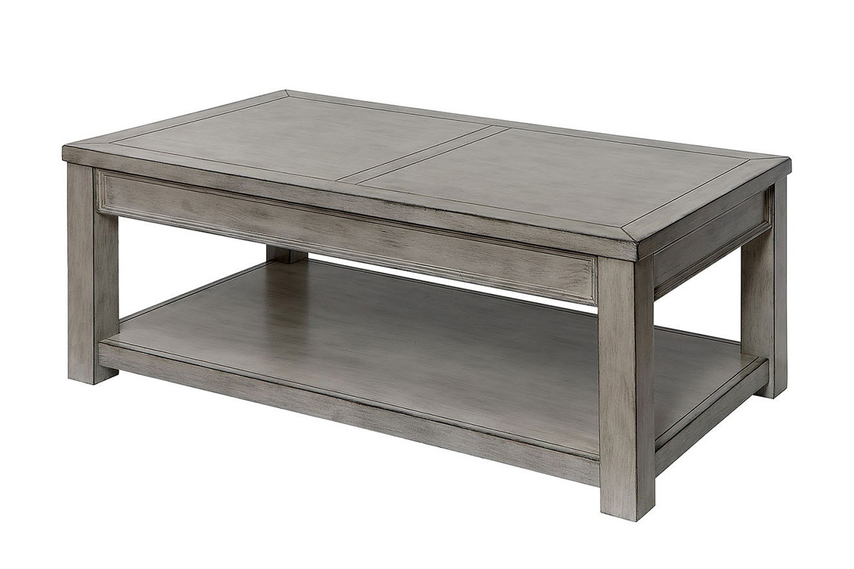 Meadow Rustic Antique White Coffee Table