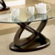 Atwood Contemporary Dark Walnut Coffee Table