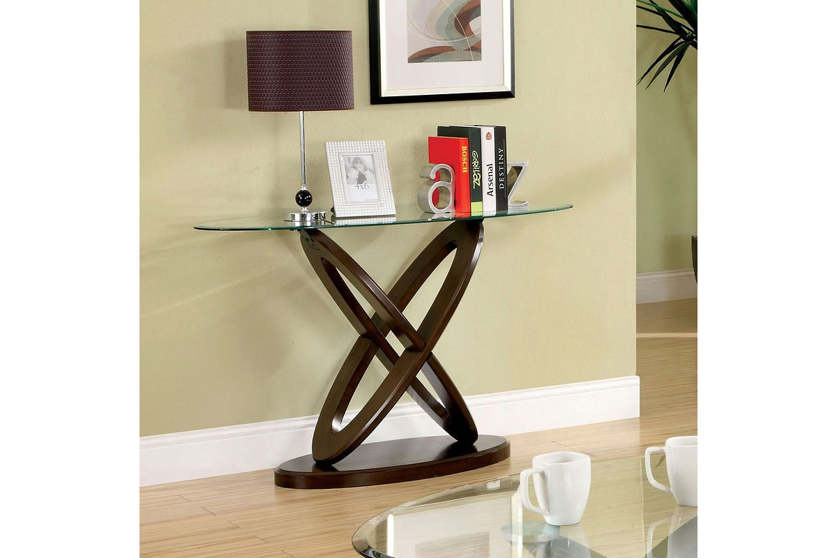 Atwood Contemporary Dark Walnut Sofa Table