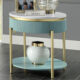 Koblenz Modern Teal Metal End Table