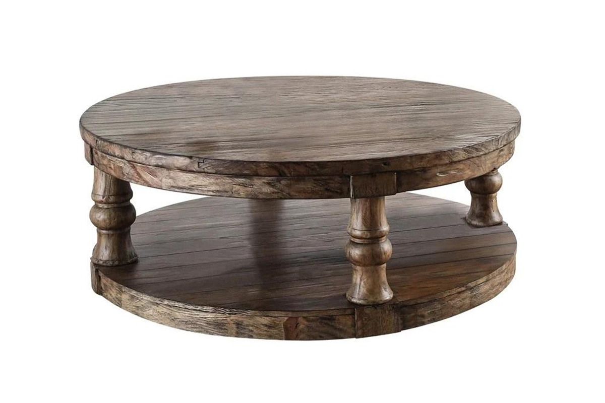 Mika Rustic Antique Oak Coffee Table