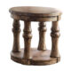 Mika Rustic Antique Oak End Table