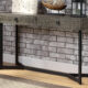 Veblen Industrial Dark Oak Sofa Table