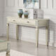 Adina Transitional Silver Sofa Table
