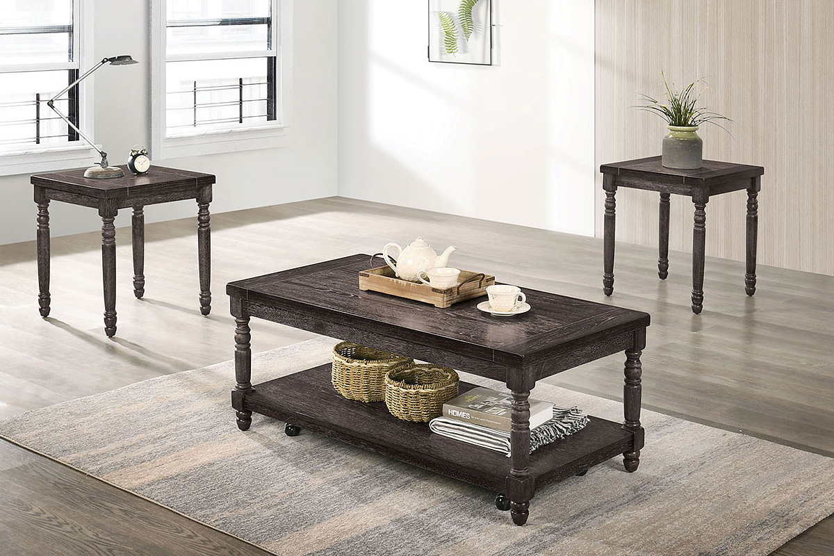 3 Pcs Set Monango Weathered Grey