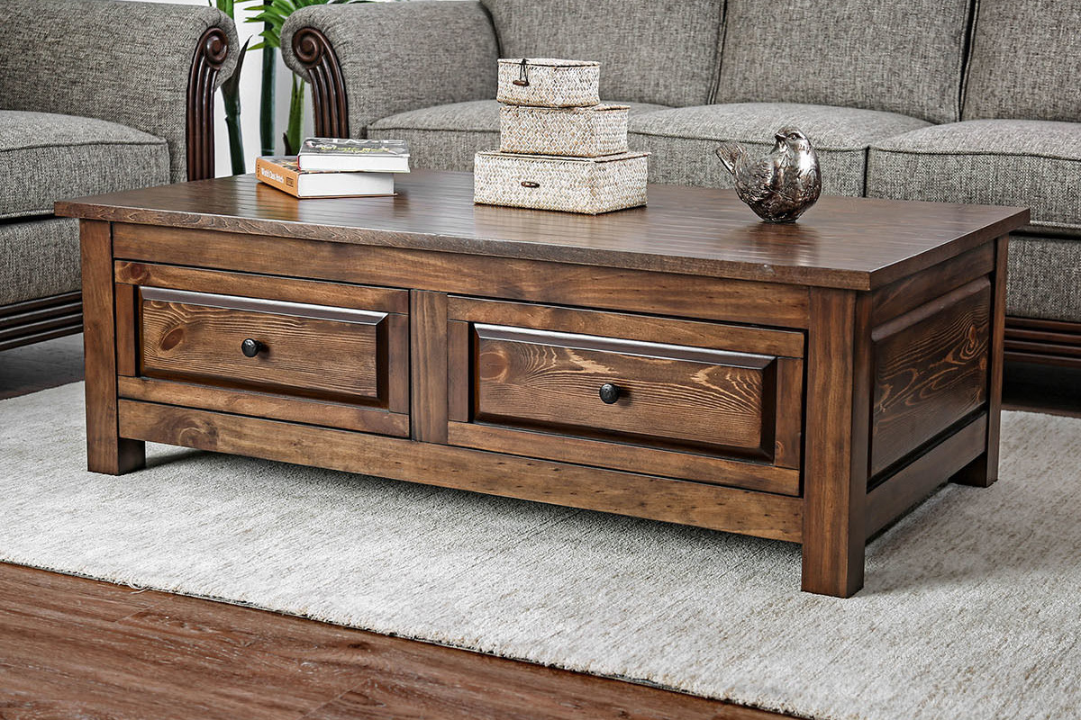 Annabel Rustic Walnut Coffee Table