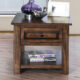 Annabel Rustic Walnut End Table