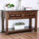 Annabel Rustic Walnut Sofa Table