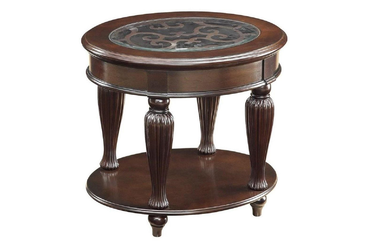 Centinel Traditional Dark Cherry End Table