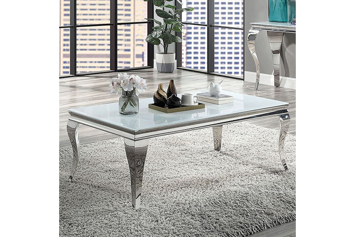Wetzikon Contemporary White Coffee Table