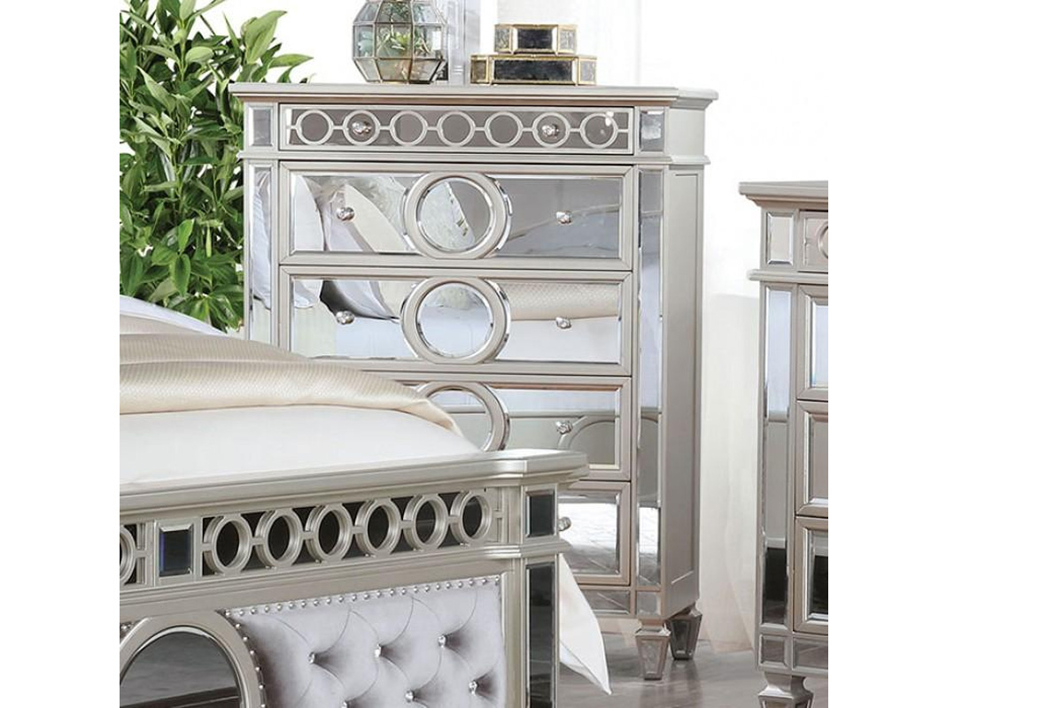 Marseille Champagne Solid Wood Chest