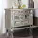 Marseille Champagne Solid Wood Nightstand