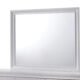 Chrissy Contemporary White Solid Wood Mirror