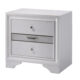 Chrissy Contemporary White Solid Wood Nightstand