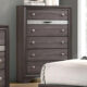 Chrissy Contemporary Grey Solid Wood Chest