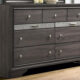 Chrissy Contemporary Grey Solid Wood Dresser
