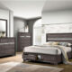 Chrissy Contemporary Grey Solid Wood Eastern King Bed