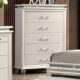 Maddie Contemporary Pearl White Solid Wood Chest