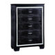 Bellanova Contemporary Black Solid Wood Chest
