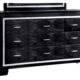 Bellanova Contemporary Black Solid Wood Dresser