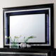Bellanova Contemporary Black Solid Wood Mirror