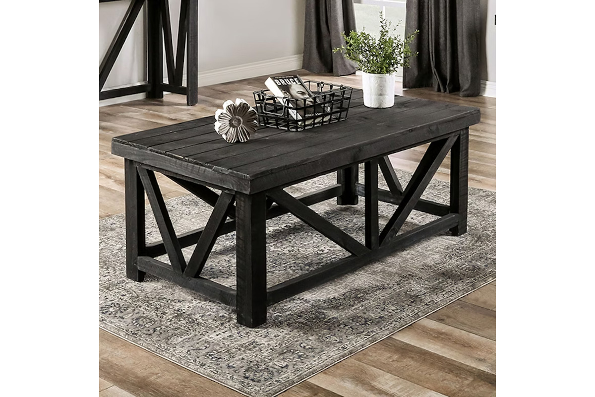 Halton Hills Rustic Charcoal Coffee Table