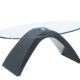 Nahara Contemporary Grey Tempered Glass Top Coffee Table