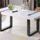 Eimear Contemporary Black & White Metal Coffee Table