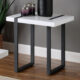 Eimear Contemporary Black & White Metal End Table