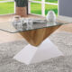Bima Contemporary White Coffee Table