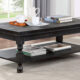 Calandra Rustic Antique Black Coffee Table