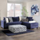 Griswold Transitional Navy Sectional Sofa
