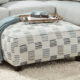 Pelham Transitional Stripe Multi Ottoman