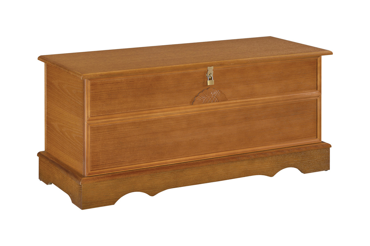 Paula Rectangular Cedar Chest Honey