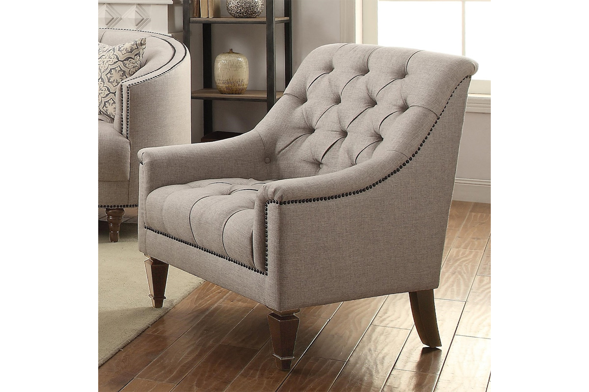 Avonlea Sloped Arm Upholstered Chair Grey