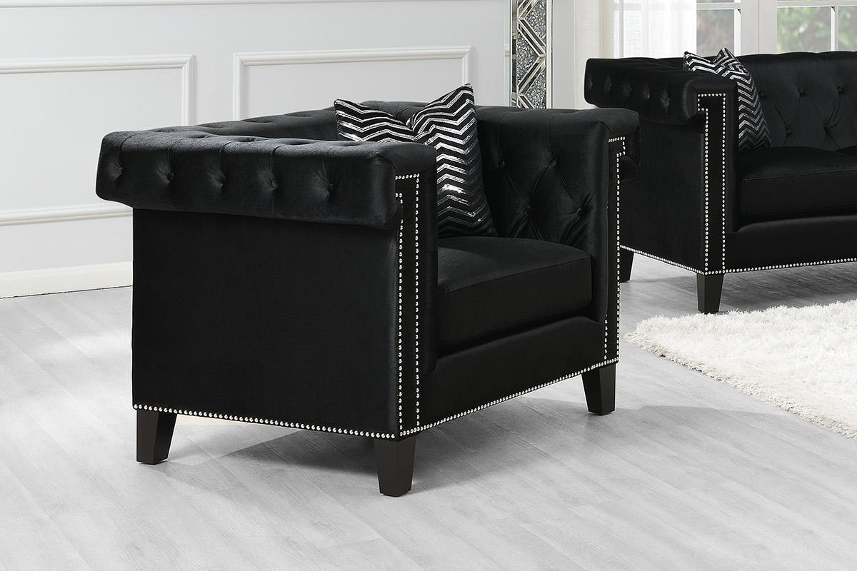 Reventlow Tufted Chair Black