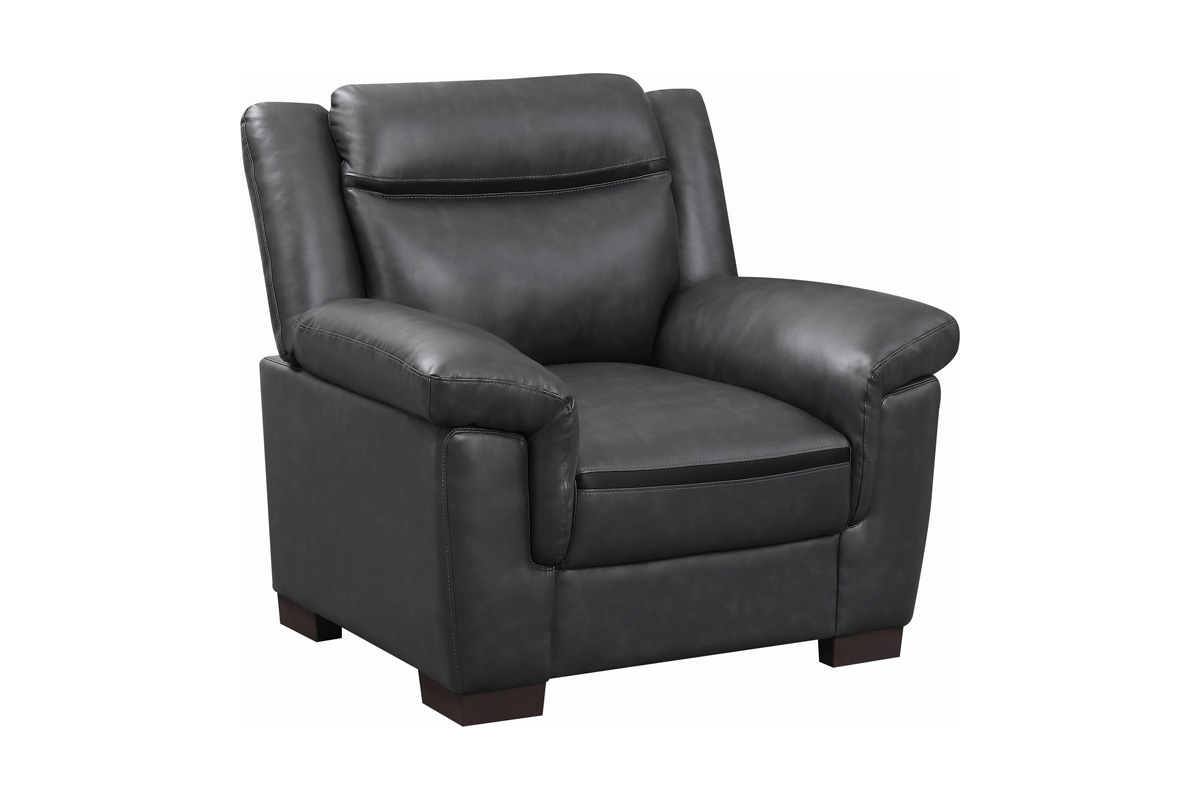 Arabella Pillow Top Upholstered Chair Grey