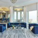 2 Pcs Set Sofa & Loveseat Chalet Transitional Blue Matte Velvet