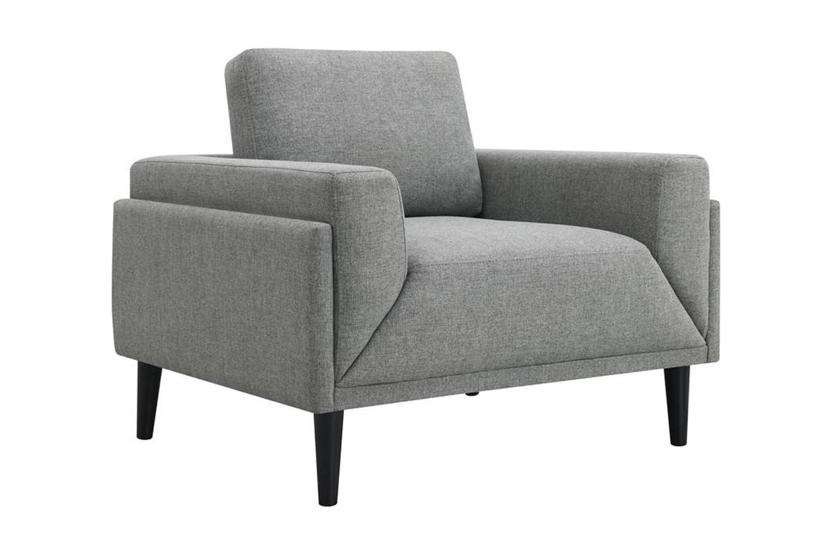 Rilynn Upholstered Track Arms Chair Grey