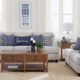 2 Pcs Set Sofa & Loveseat Glenn Recessed Arms Light Grey