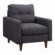 Watsonville Tufted Back Chair Grey