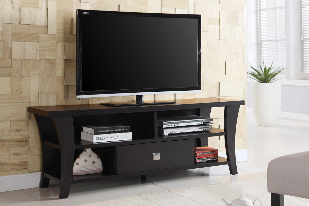 Anita 1-Drawer TV Console Cappuccino