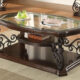 Laney Coffee Table Deep Merlot And Clear