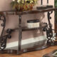 Laney Sofa Table Deep Merlot And Clear